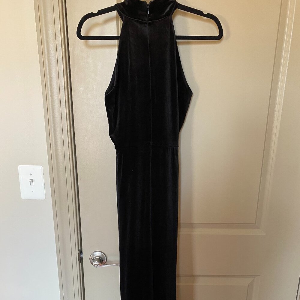 Love by Design Black Velvet Floor Length Dress - Picture 4 of 6